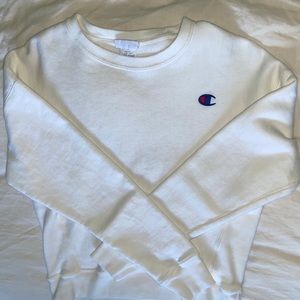 CHAMPION white crewneck